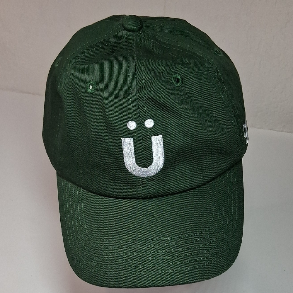 Gruns Gummies Hat Cap Strap Back Green White Logo One Size Adjustable